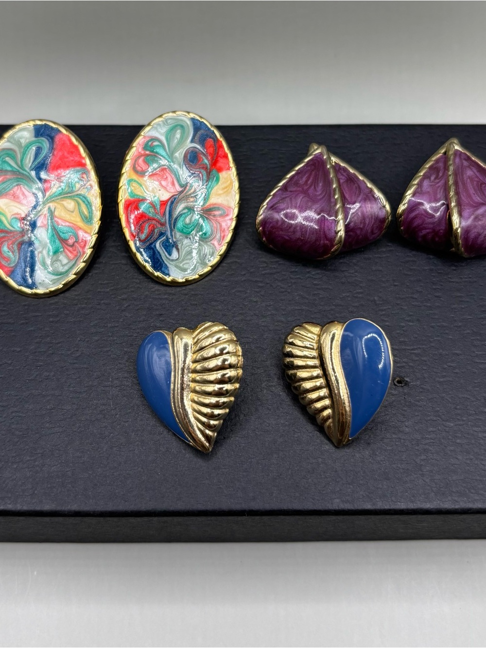 💙Lot of 3 Fabulous Pairs of Post Earrings